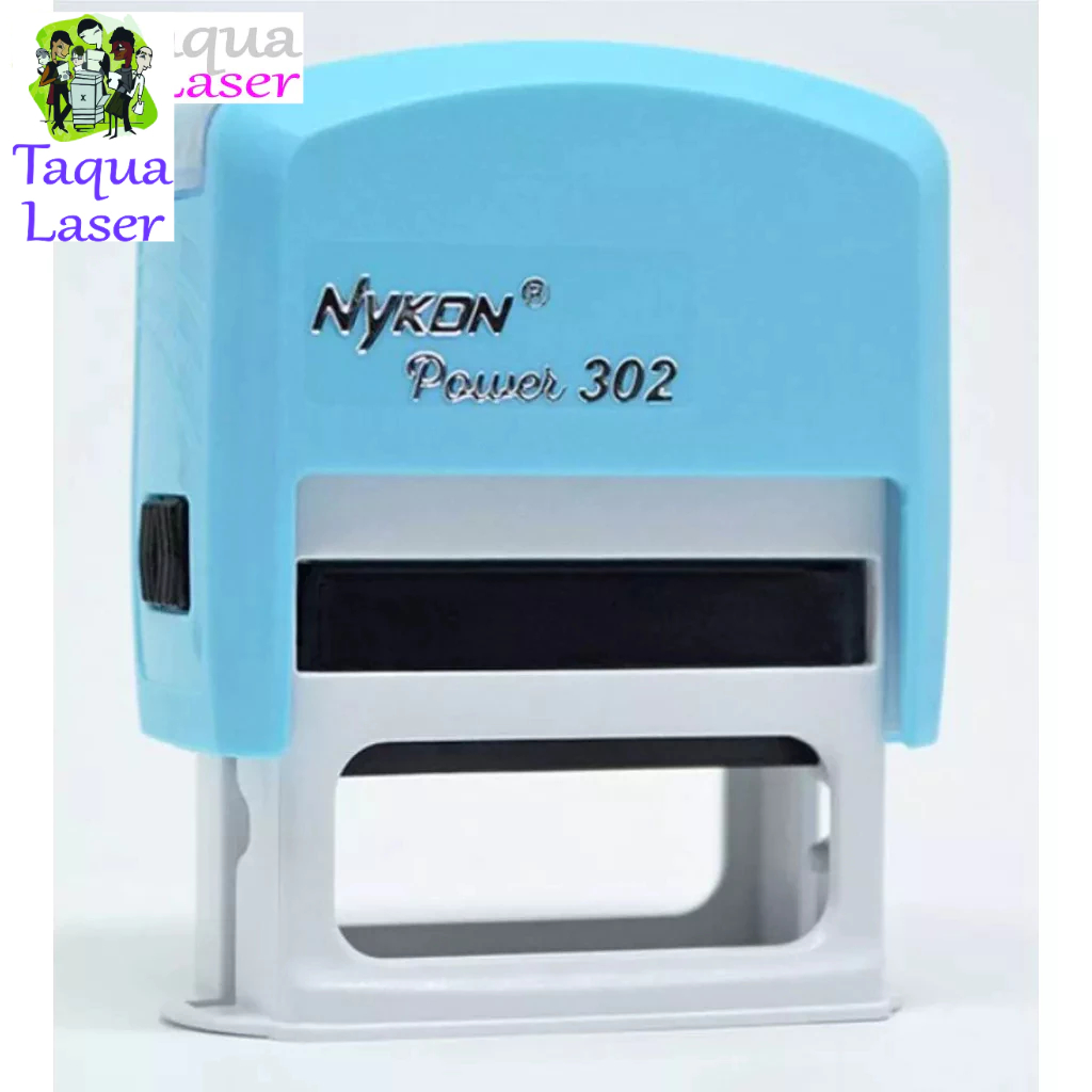 Carimbo Automatico de Nikon 302 Azul Bebe Personalize o seu