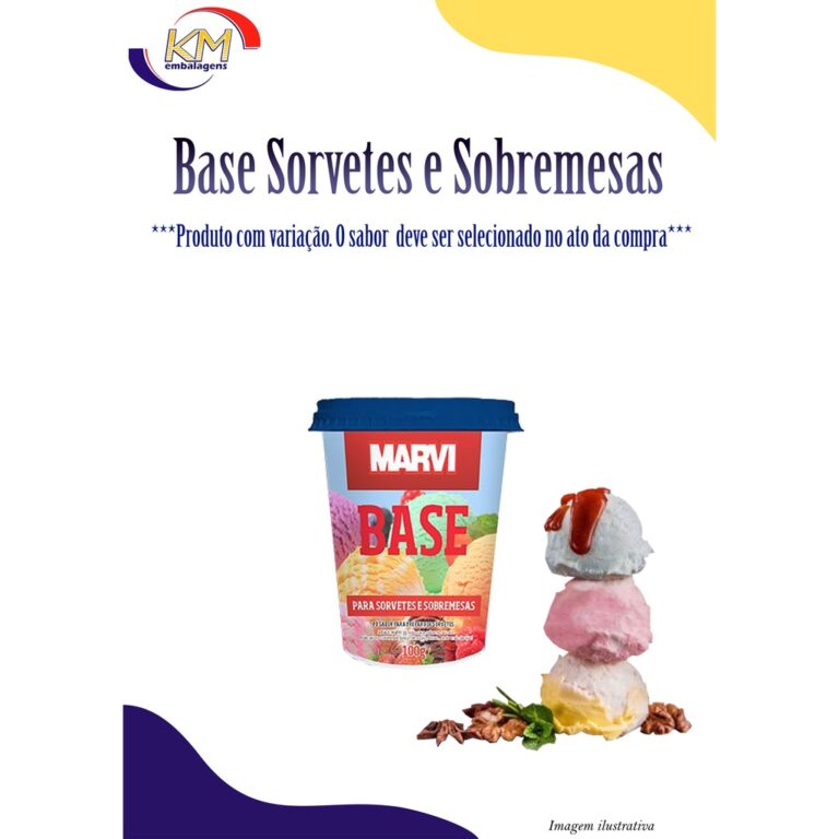 Base para sorvetes e sobremesas unidade – Ma
