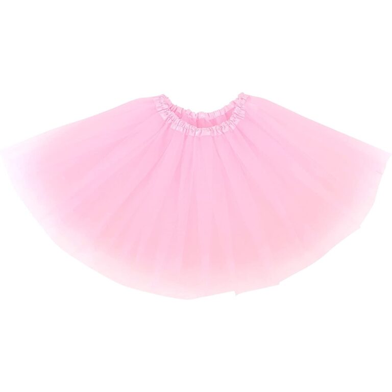 Saia tutu de tule de 4 camadas para bebês meninas