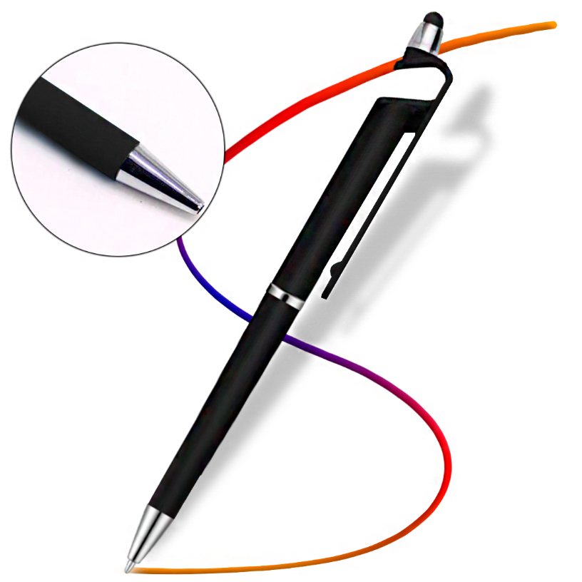 Caneta Touch Screen 2 em 1 Ponta Esferográfica Universal