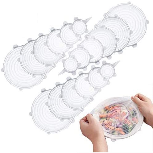KIT 6 Tampas Panela Silicone Universal Reutilizáv