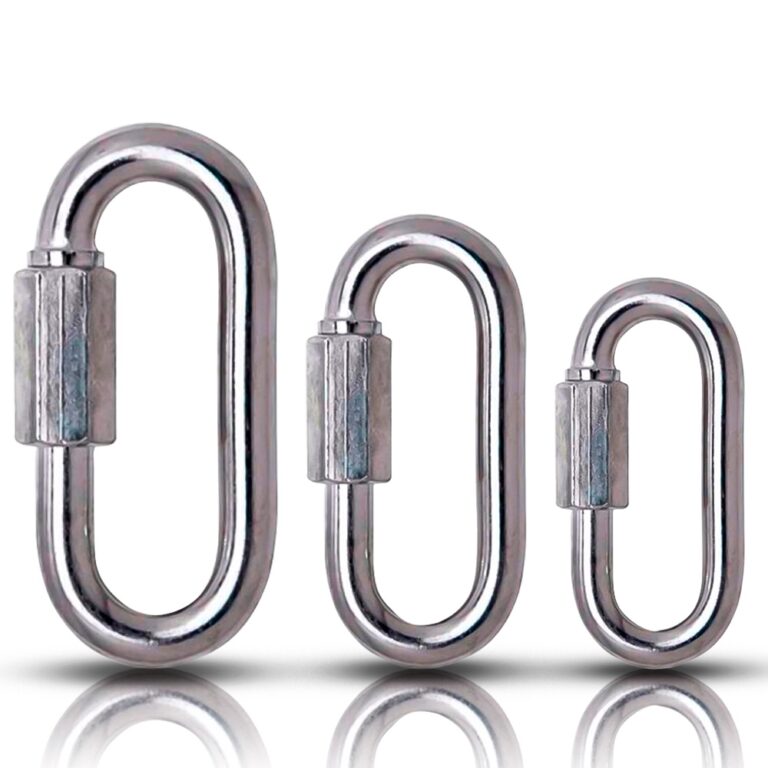 Mosquetão Oval Com Rosca Galvanizado 4 A 6 X 40 A