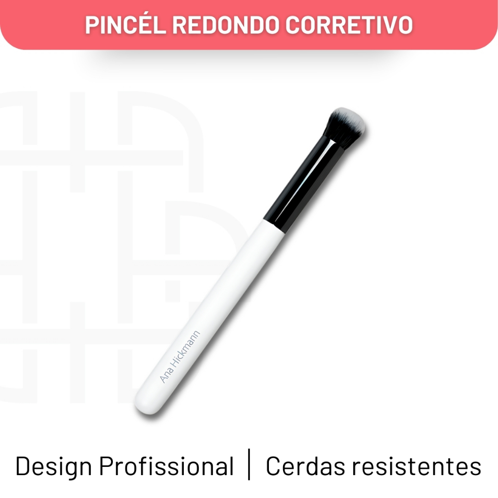 Pincel Arredondado Para Corretivo Concealer Brush Vegano Ana Hickmann