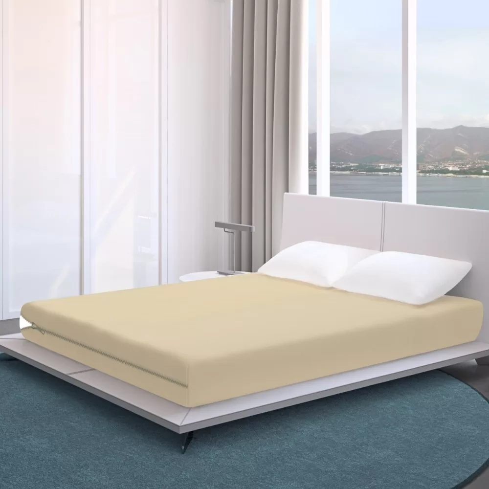 Capa de Colchão Solteiro de Elástico Capa Protetora Anti Poeira Acaros Sujeiras