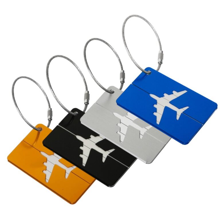 Kit 4 Tags De Mala Bagagem Etiqueta Identificador 