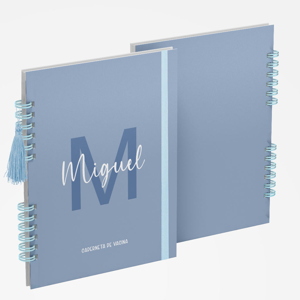 Caderneta de Vacina Vários Modelos Masculina Alfabeto