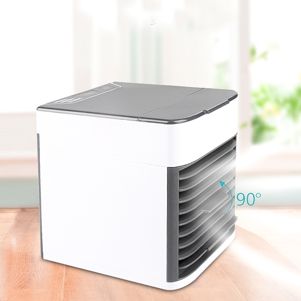 Mini Ar Condicionado Resfriador de Ar Portátil Umidificador Led USB 30w