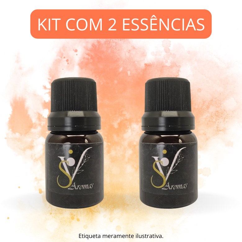 Kit 2 Essência para Aromatizador, Difusor, Sabonetes e Ambiente 10ml (Concentrada à base de óleo)