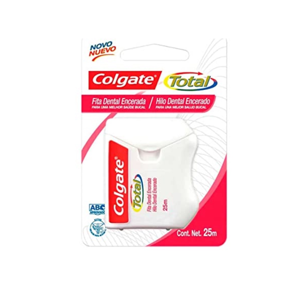 Fita Dental Colgate Total Encerada Com 25 Metros –
