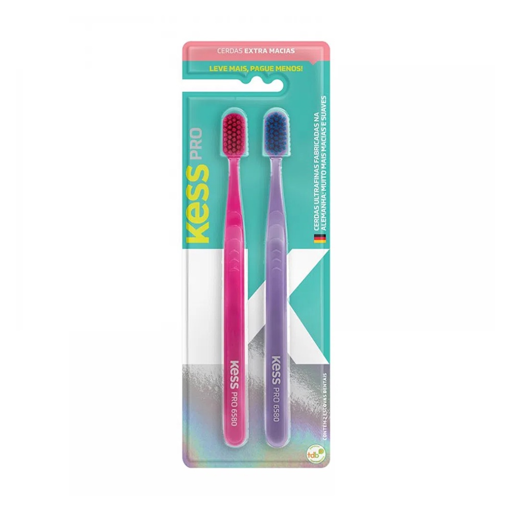 Escova Dental Kess Pro  Pack 2 Escovas Extra Macias –