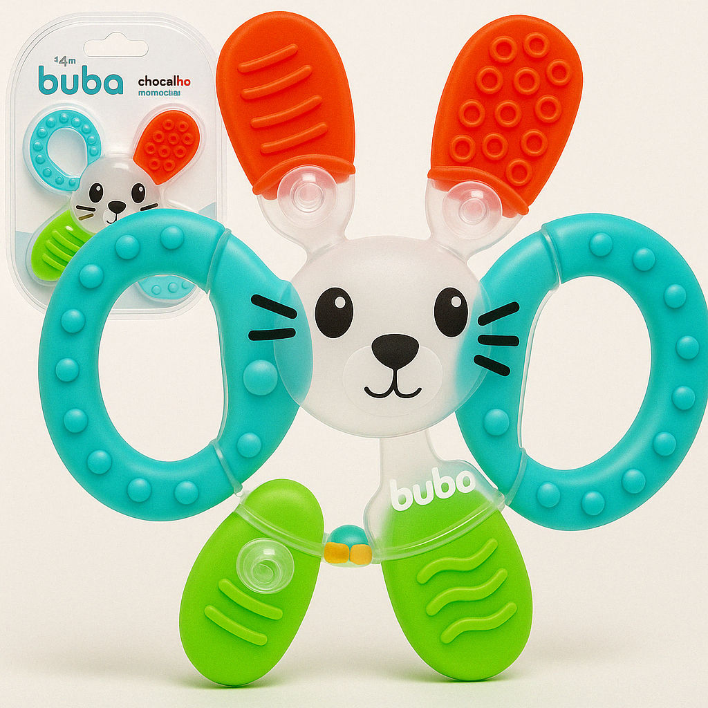 Mordedor Com Chocalho para Bebe