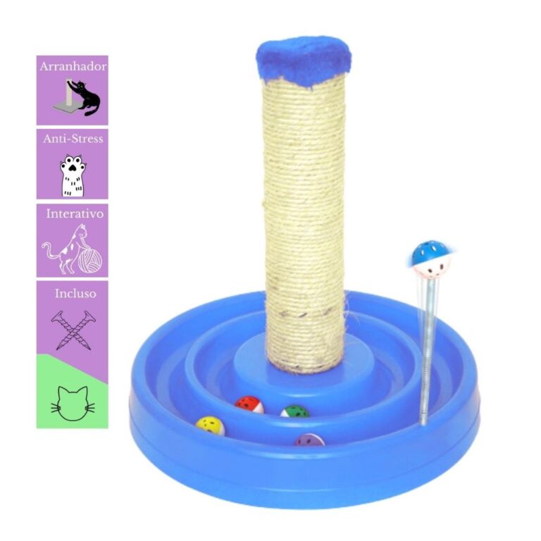 Brinquedo Interativo para Gatos com bolinha Guizo 