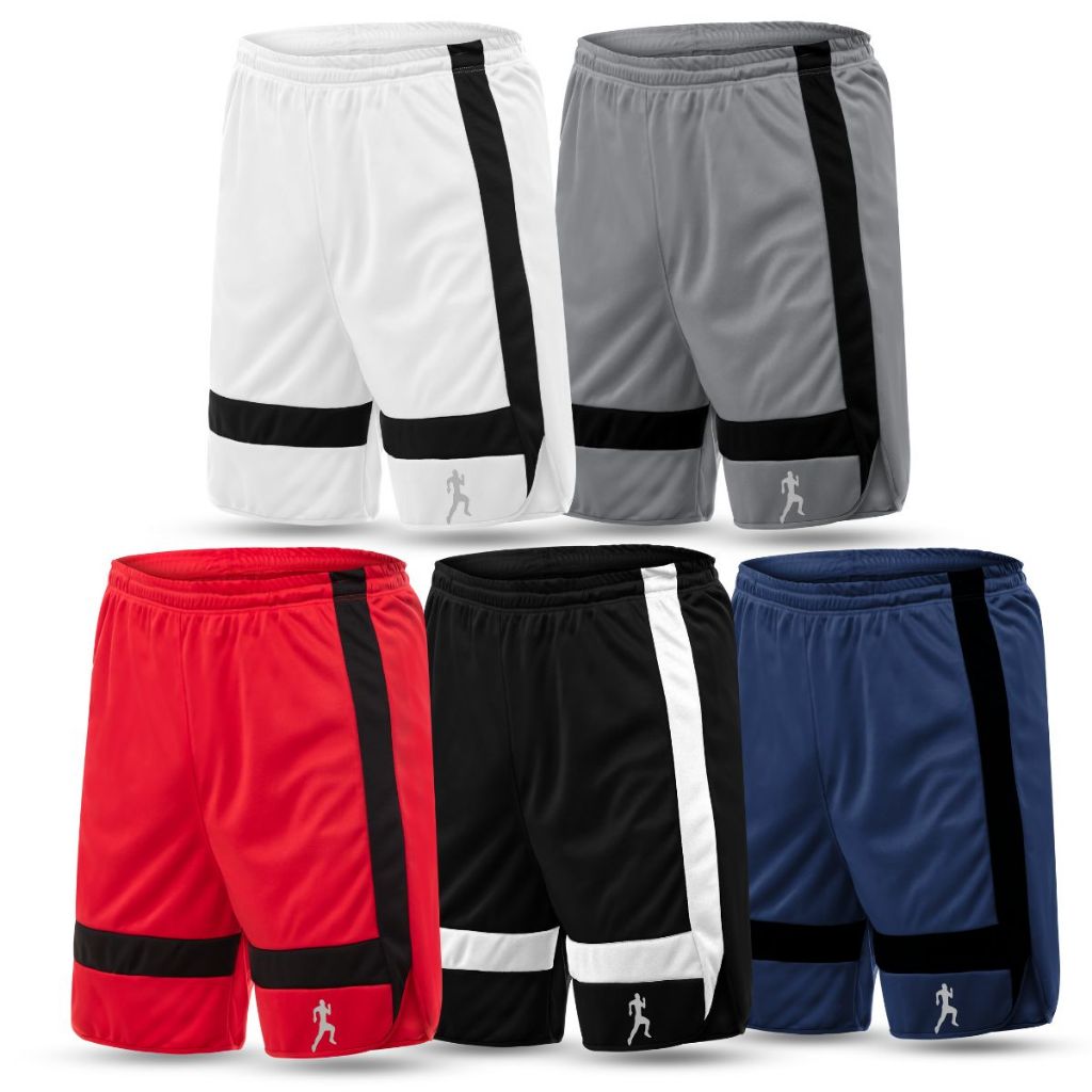 Kit 5 Bermudas Shorts Masculino Academia Treino Dupla