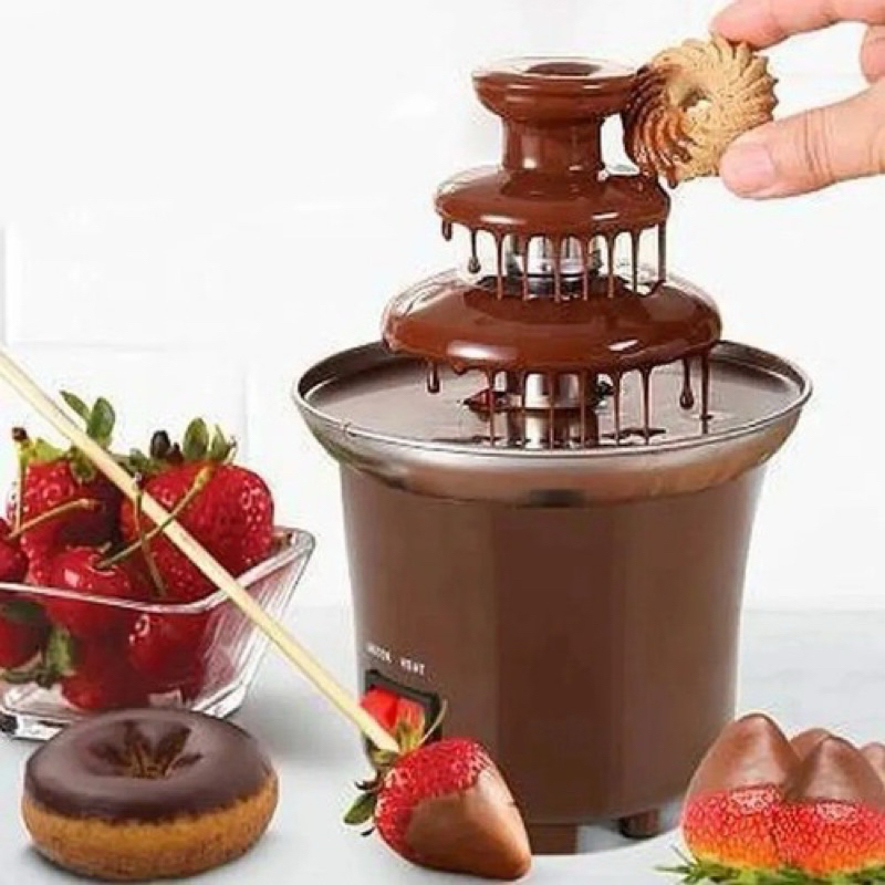 Mini Cascata De Chocolate Fonte Fondue Elétrica 110w