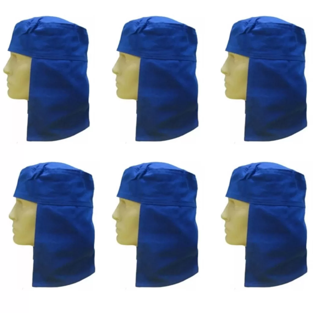 Kit 6 Touca Brim Árabe Soldador Trabalho No Sol Capuz Agricultor