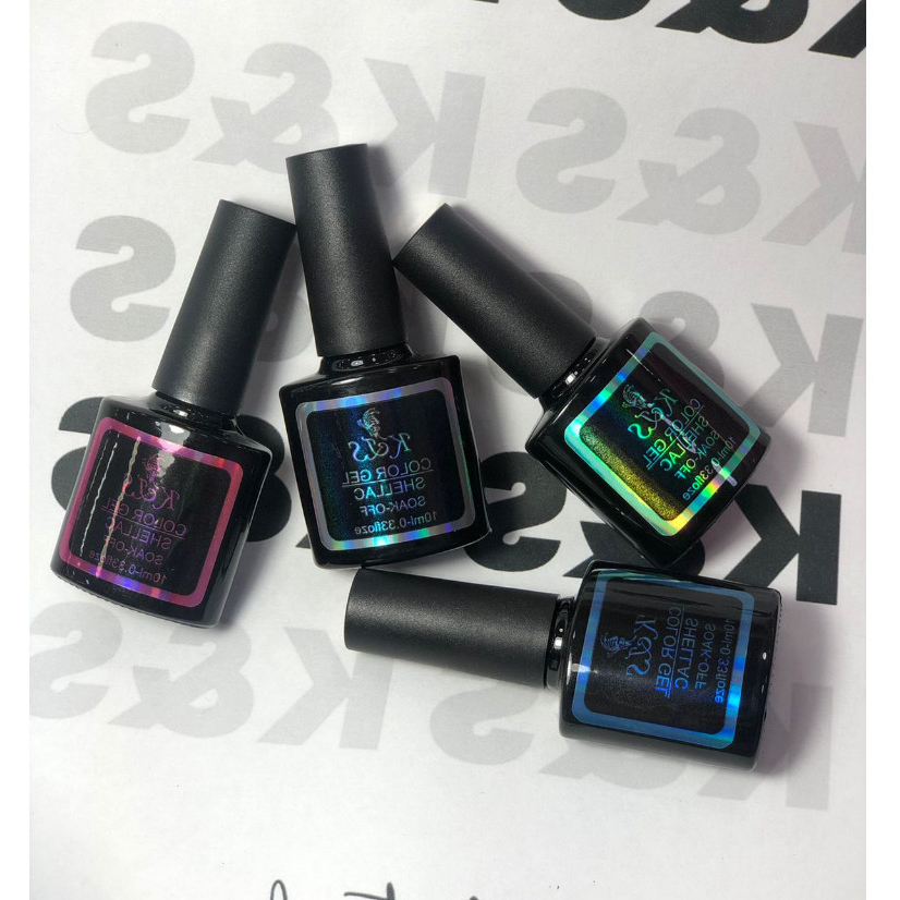 ESMALTES EM GEL REFLETIVO 10 ML KES PRA UNHAS MANICURE UNIDADE