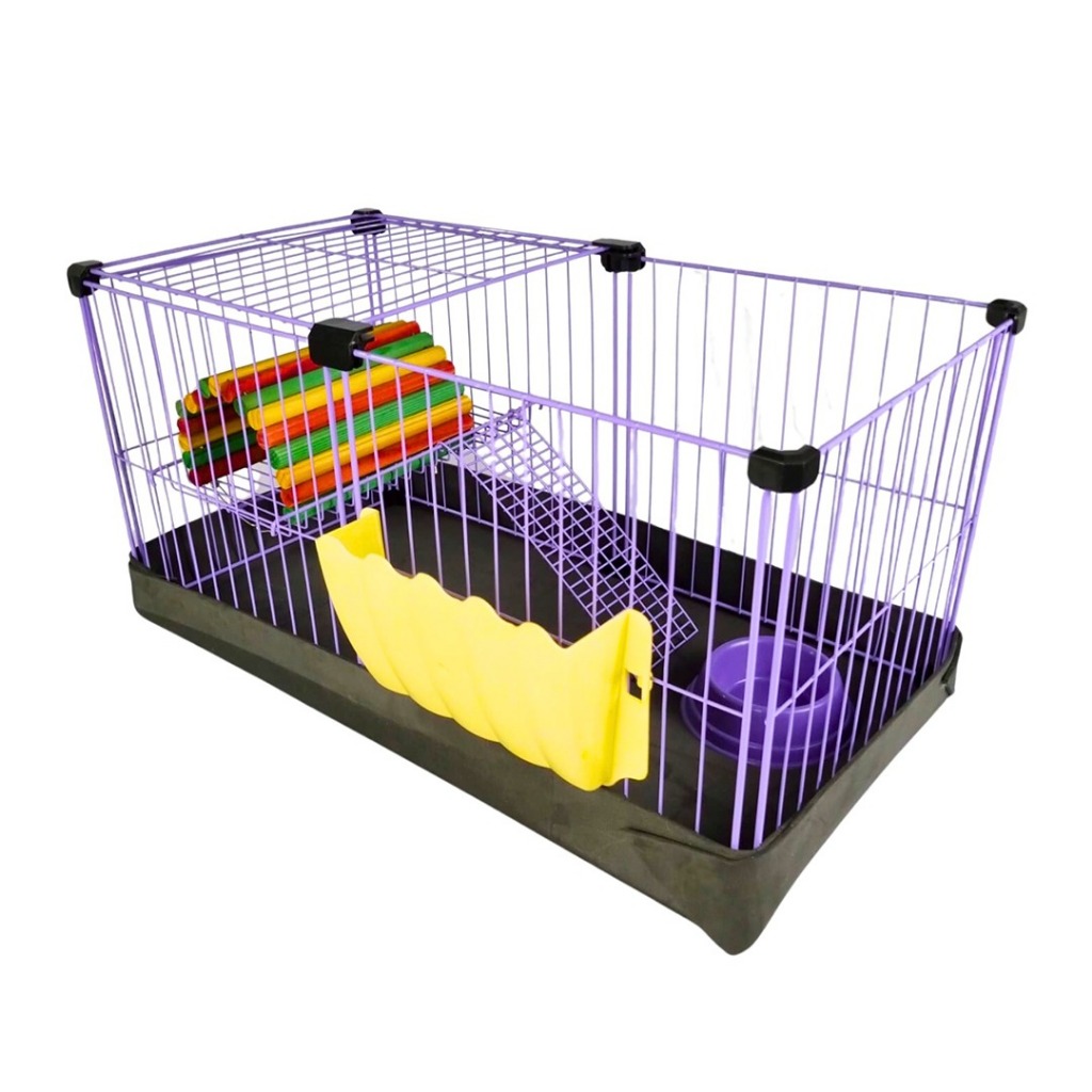 Cercado Para Porquinho Da Índia 2 andares Com Acessorios