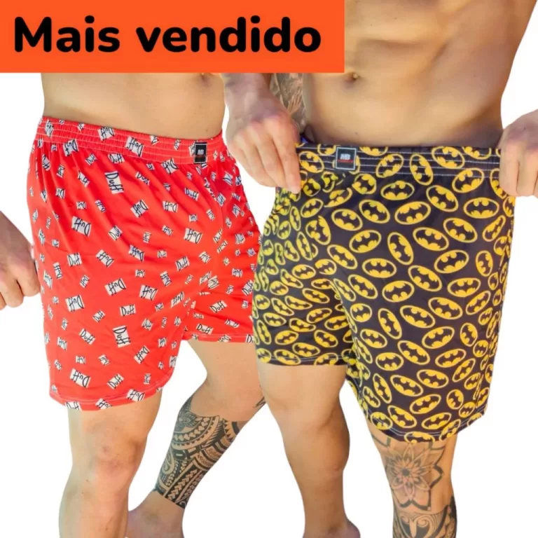 Kit 3 Shorts Samba Canção Masculino Dormir Ligan