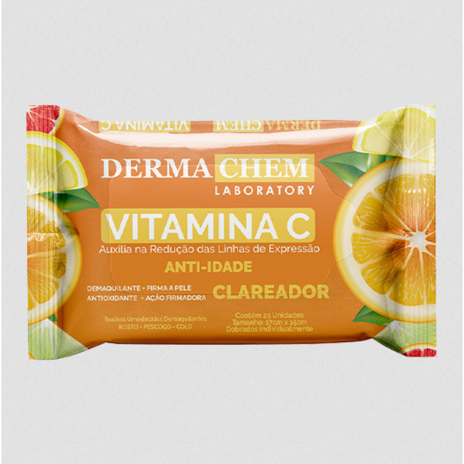 Dermachem Lenço Demaquilante Vitamina C Anti-Idad