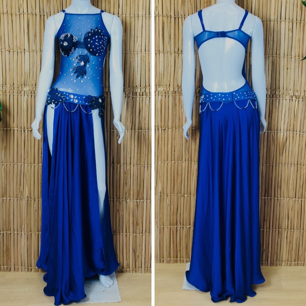 Dança do Ventre Traje Bordado Completo com Body – M 42 – Pronta Entrega – TC-BODY68