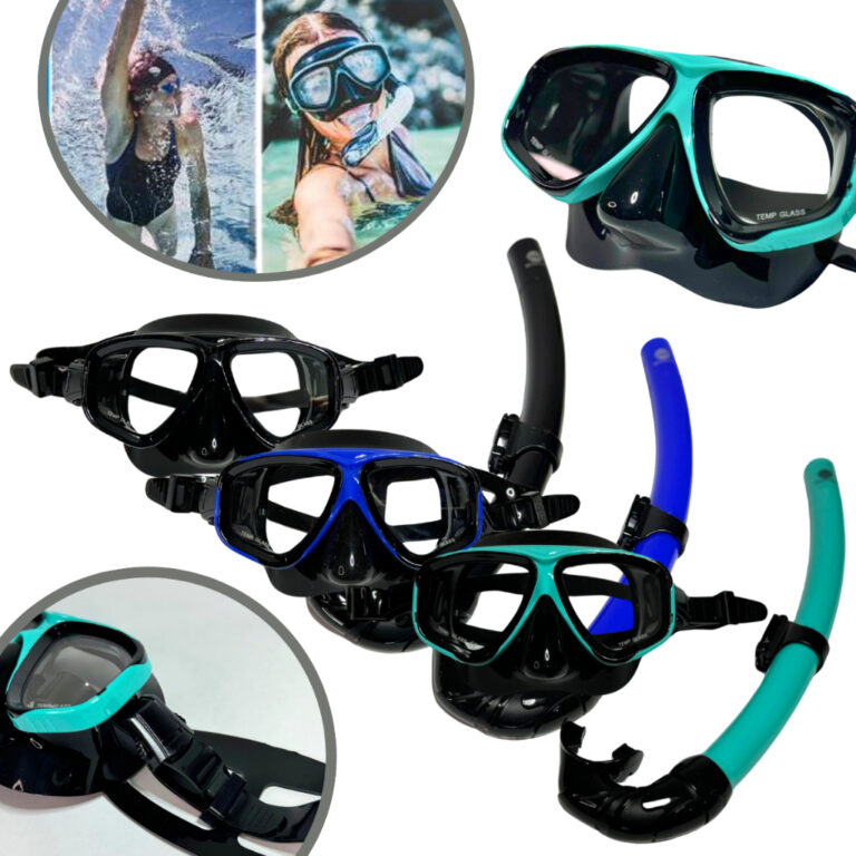 Kit Mergulho Máscara Respirador Snorkel Profissio