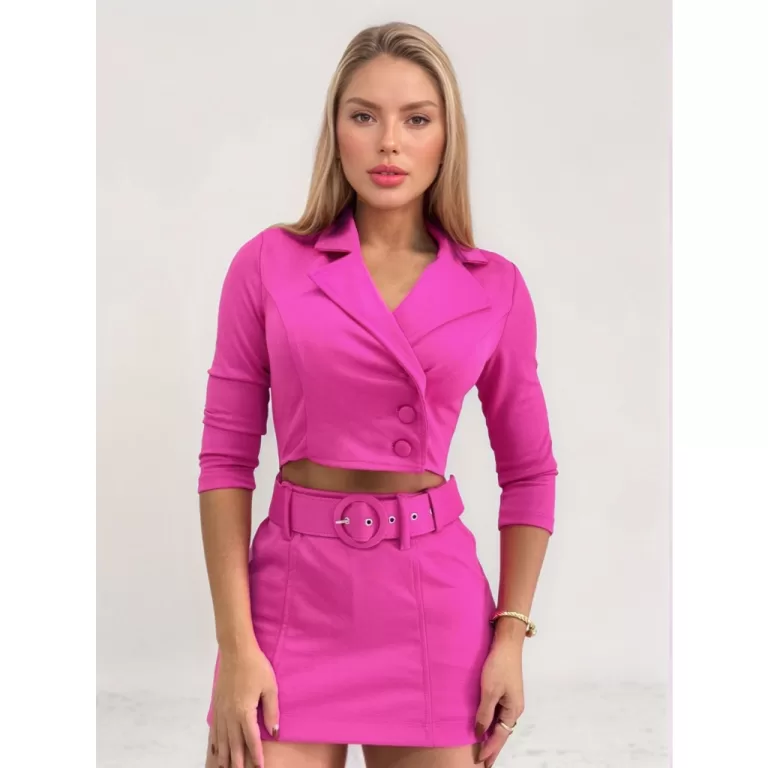 Macaquinho Blazer Feminino  Shorts Saia Curto Cint