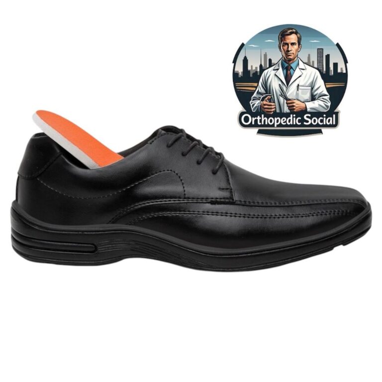 Sapato Ortopédico Social Masculino Confortável A