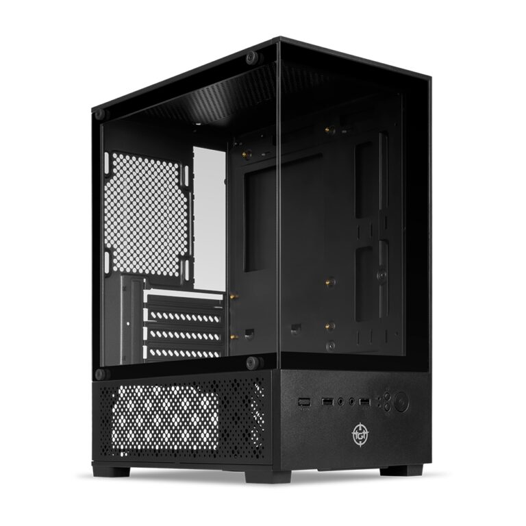 Gabinete Gamer TGT Legion, Mini-Tower, Lateral de 