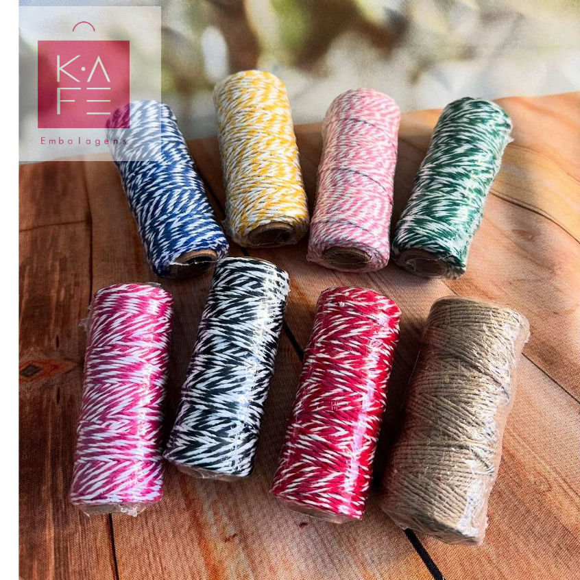 Fio Barbante Cordão Colorido 45 Metros