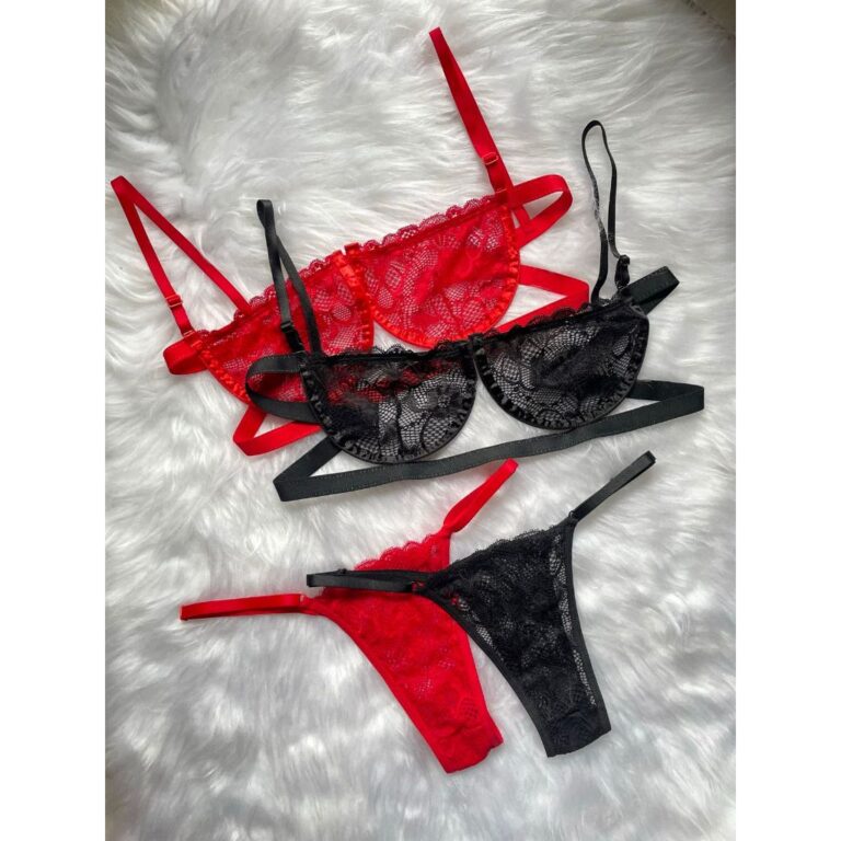 Conjunto Gringa Lingerie Sensual Sutiã Com Aro Me