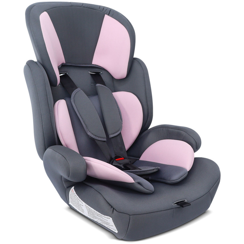 Cadeirinha Infantil para Automóvel Styll Rosa/Grafite 9kg 36kg 2 em 1 Assento Elevatório