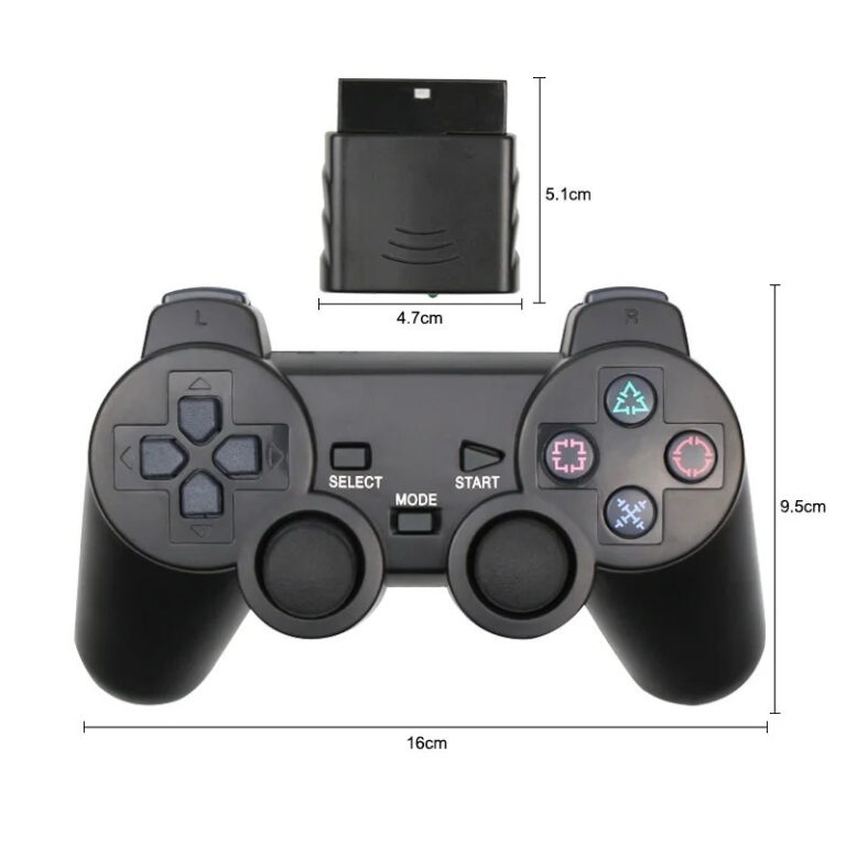 Controle Ps2 Sem/com Fio Playstation 2 Joystick Pl