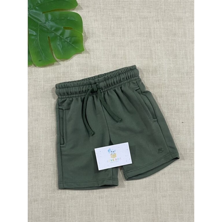 Bermuda Infantil Up Baby Verão Verde Oliva