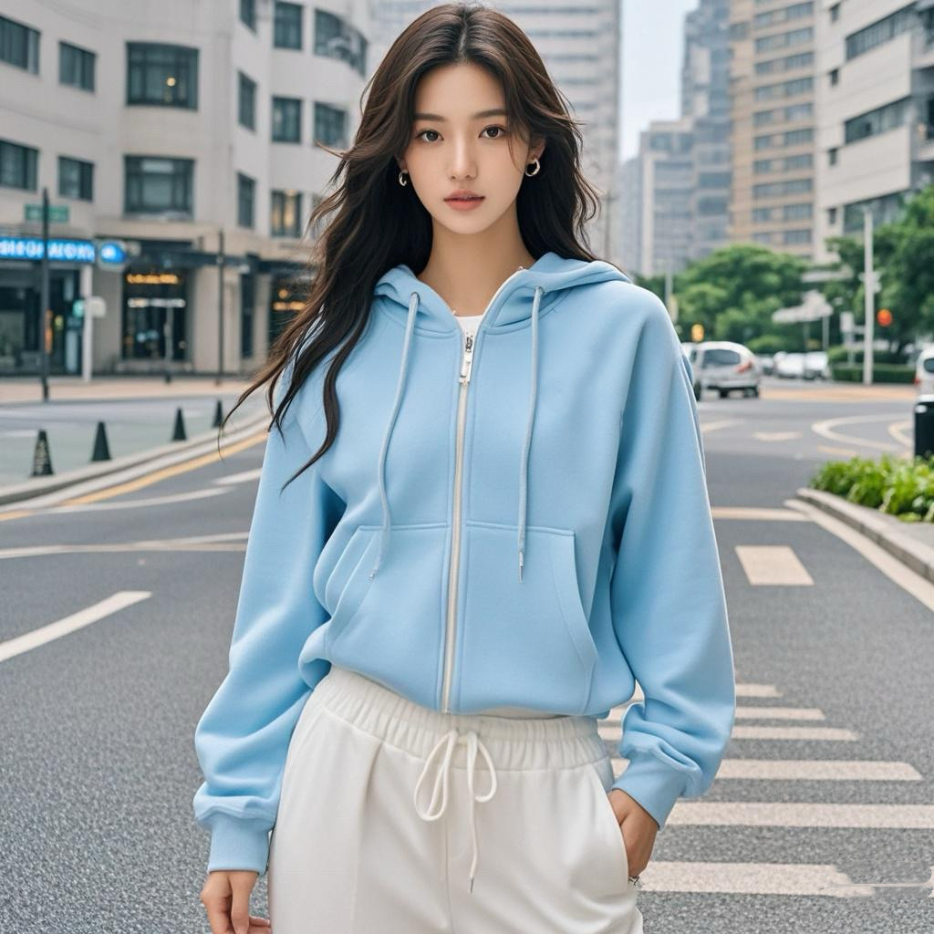 Blusa Moletom  Feminina Flanelada Fechamento Em Zíper Casual