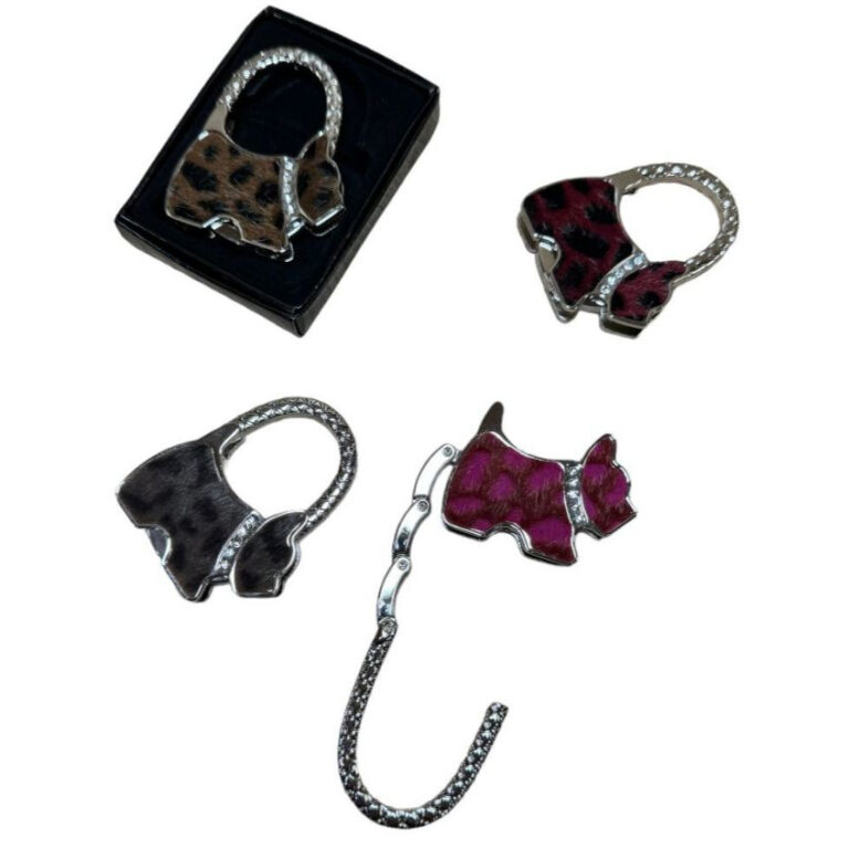Porta Bolsa Em Metal Gancho Dobrável Portátil Or