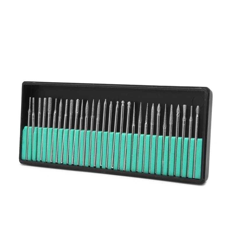 Kit 30 Brocas Diamantadas Lixadeira Unha