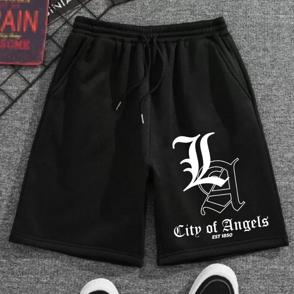 Shorts Bermuda Moletom Masculino Streetwear Bolsos e Cordão Tecido Premium Presentes Pai Dia a Dia