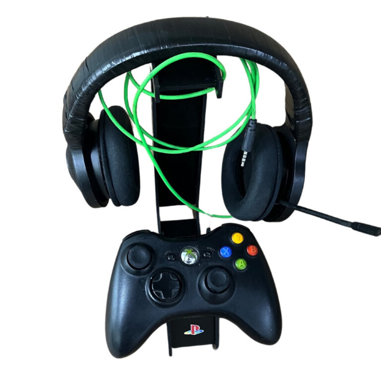 Suporte Para Headset Fone Gamer + Controle Mesa D3