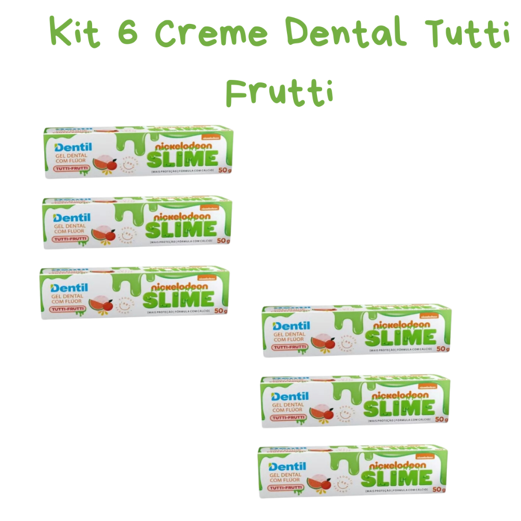 Kit 6 Creme Dental Tutti Frutti 50g: A Escolha Saborosa Para Dentes Saudáveis