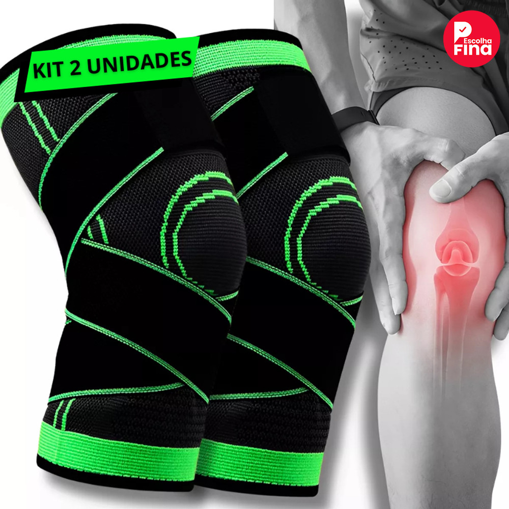 Kit 2 Tornozeleiras/Joelheiras/Cotoveleiras/Munhequeiras/Pulso – Protetor Elástico com Compressão Te