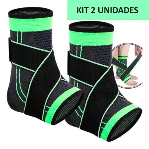 Kit 2 Tornozeleiras Ortopédicas de Compressão Es
