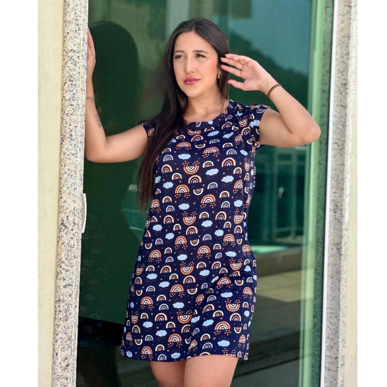 Vestido de Dormir Feminino: Camisola Marina Confor