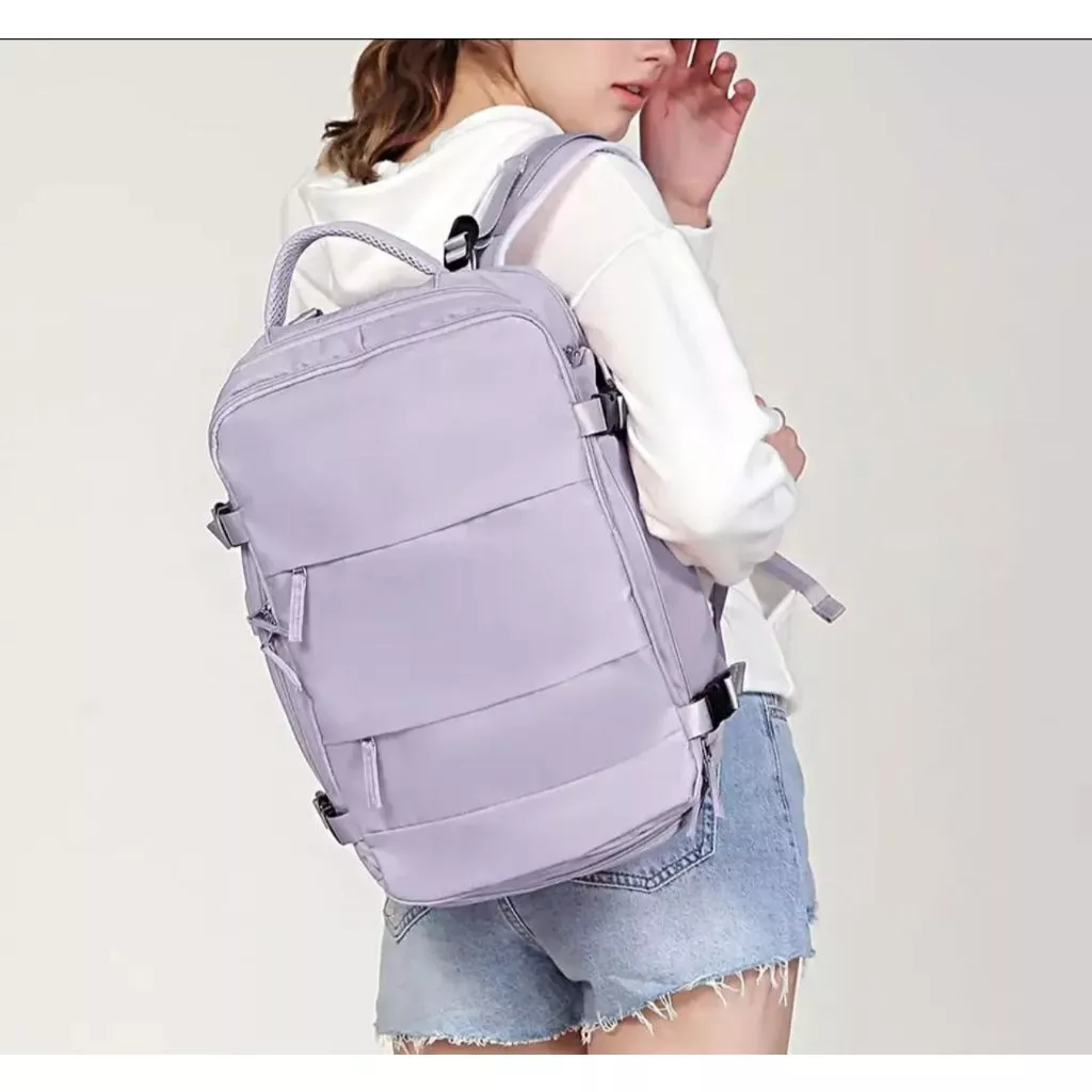 Mochila de viagem Oxford impermeável, esportes ao ar livre, casual, carregamento USB, laptop escolar