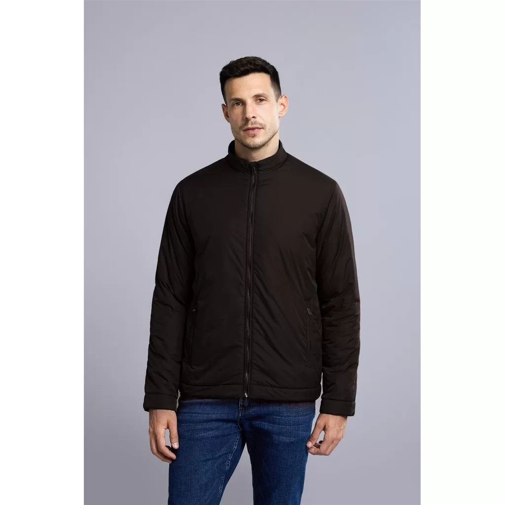 Jaqueta Bomber com Zíper – Cafe