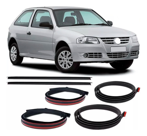 Kit Borracha Pingadeira Friso Teto Gol G3 G4 2 Por
