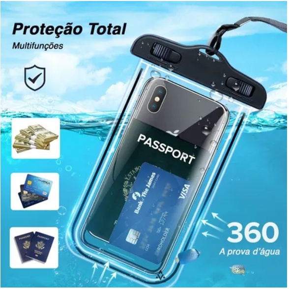 Capa protetora Prova Dágua Celular Universal  Imp