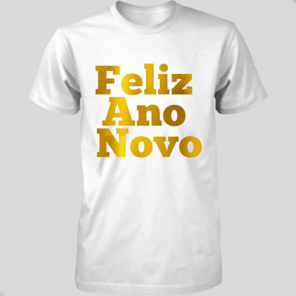 Camisas de Reveillon Camisetas Branca Ano novo – Monte seu Kit Familia – Valor 1 Peça
