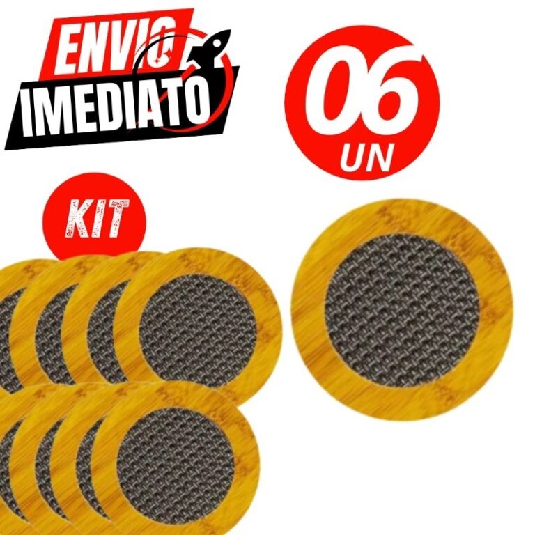 Kit 6 Descanso Redondo de Panela Protetor Bambu Pr
