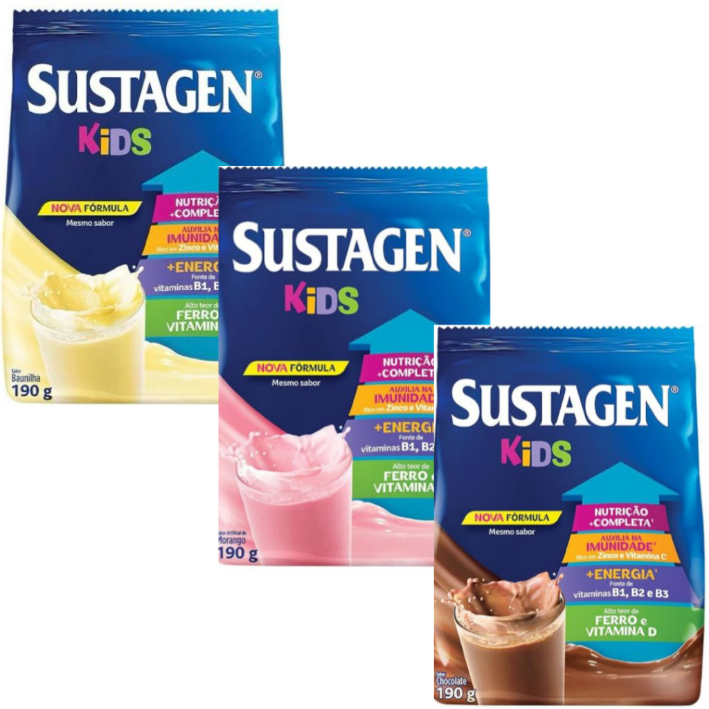 Sustagen Kids 190gr Baunilha Sache