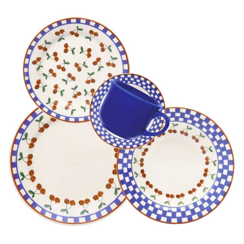 DONNA JARDIM DE CEREJAS APARELHO JANTAR/CHA C/20 PCS